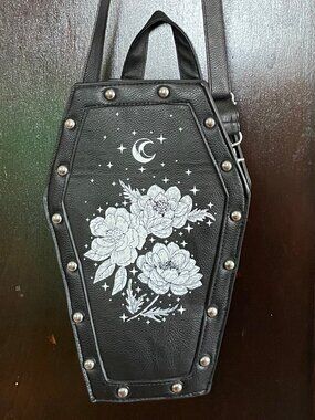Coffin mini backpack/crossbody bag